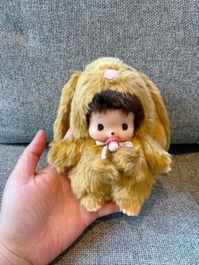 Bebichchichi brown bunny keychain plushies